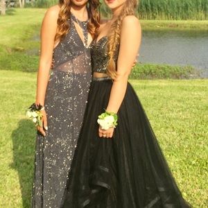 Free People Beaded Maxi Prom Dress/ Slip